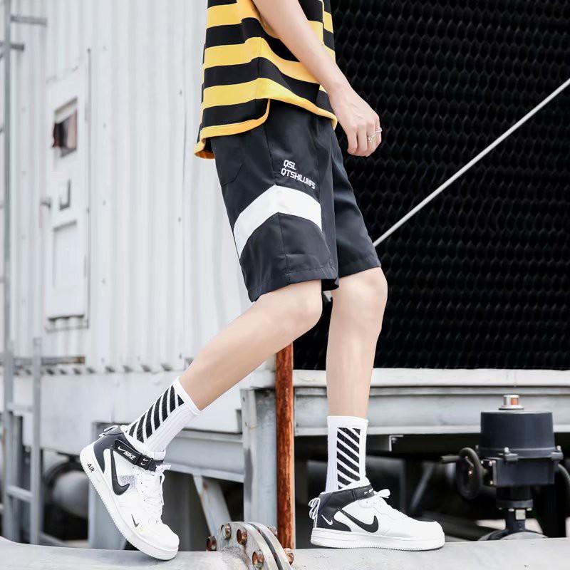 Quần Short Dáng Rộng Phối Màu Thời Trang Mùa Hè Cho Nam