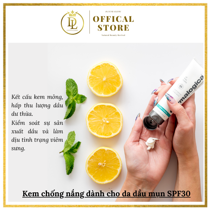 Kem chống nắng quang phổ rộng dành cho da dầu mụn Oil Free Matte SFP30