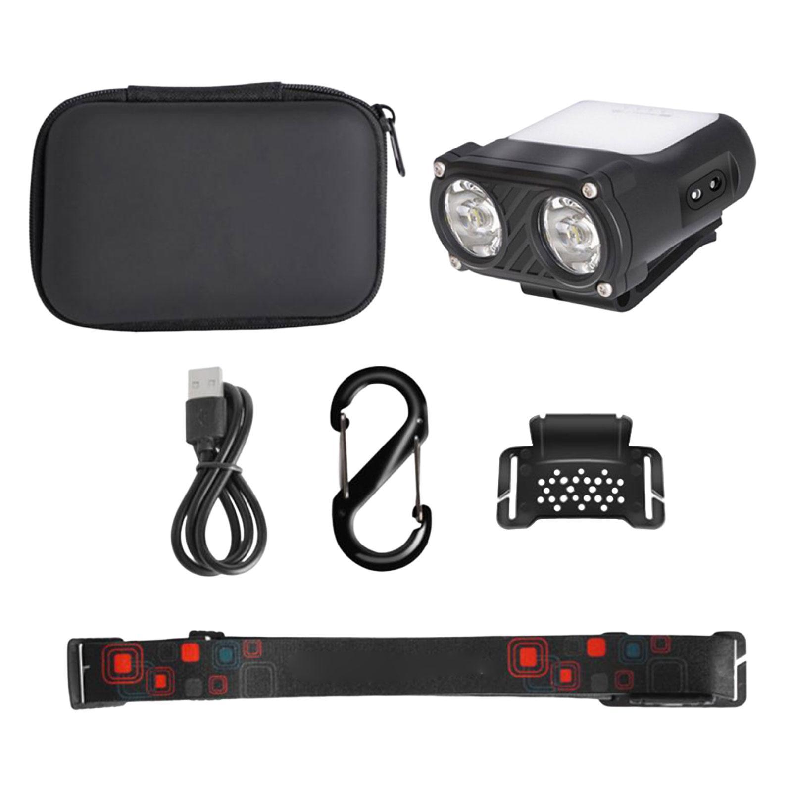 Mini LED Flashlight Body Sensor Lightweight with Head Strap Bright
