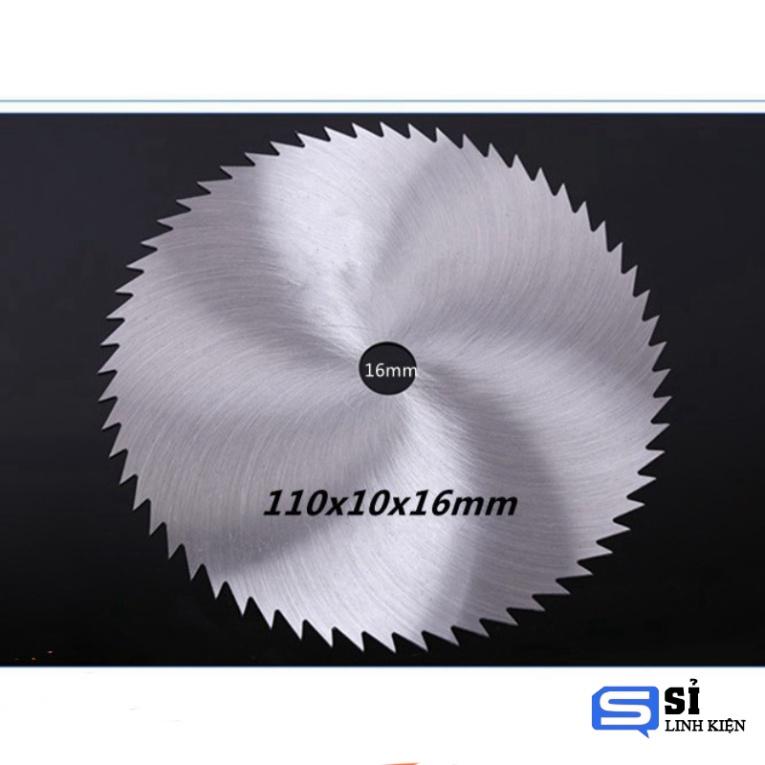 Đĩa cưa cắt gỗ răng mịn 110mm - Lỗ đĩa 16mm
