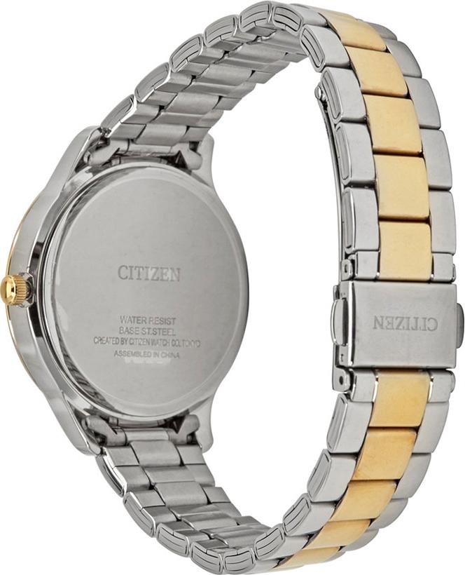 Đồng Hồ Citizen Nữ Đính Đá Swarovski Dây Kim Loại Pin-Quartz ED8154-52D - Mặt Xà Cừ (36mm)