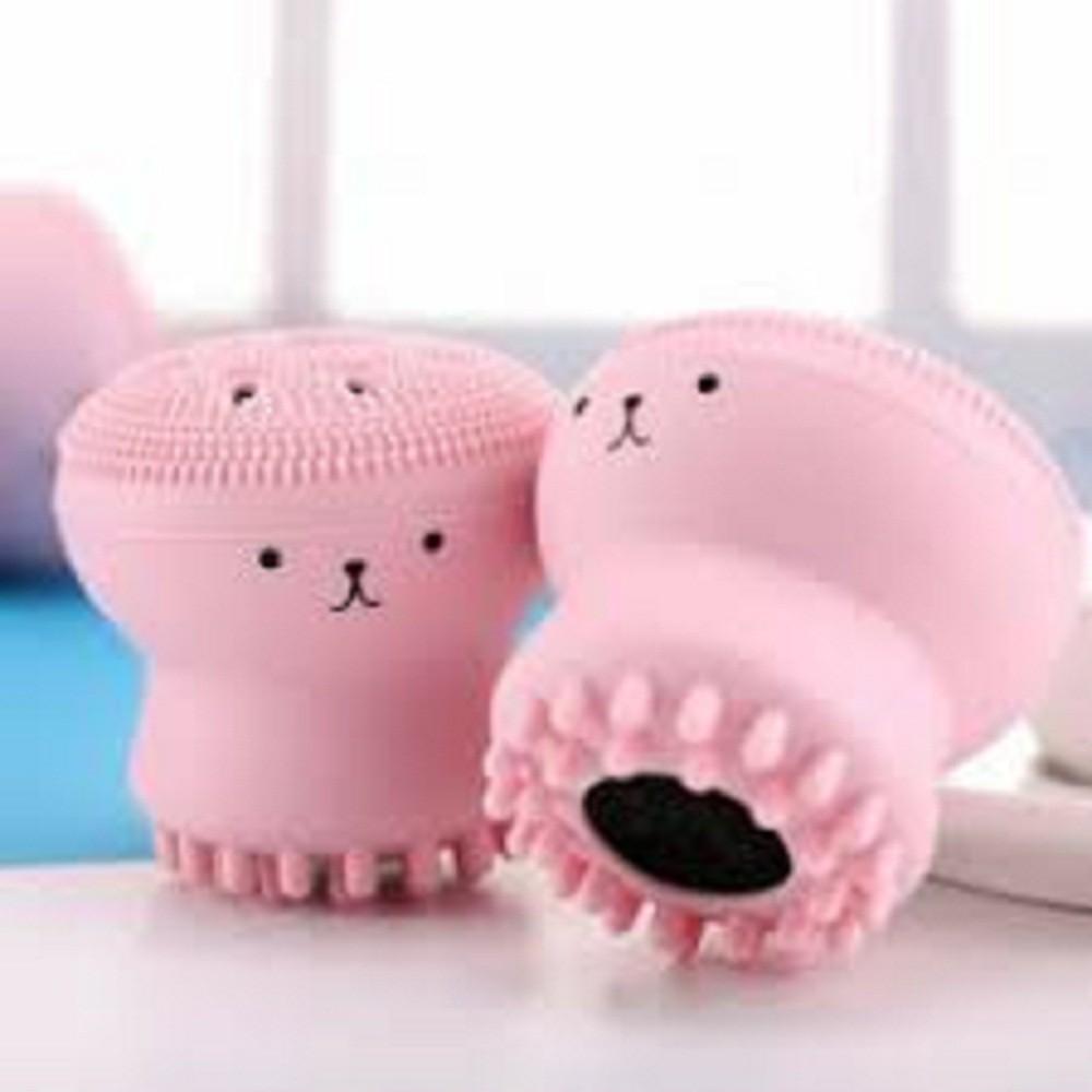 Cọ rửa mặt bạch tuộc 2 đầu LOẠI XỊN - CÓ HỘP CUTE