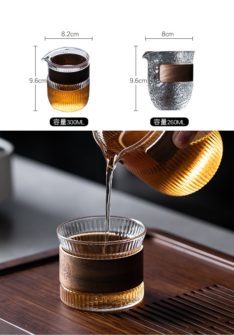 Tống chuyên trà bằng thủy tinh chịu nhiệt Borosilicate cao cấp