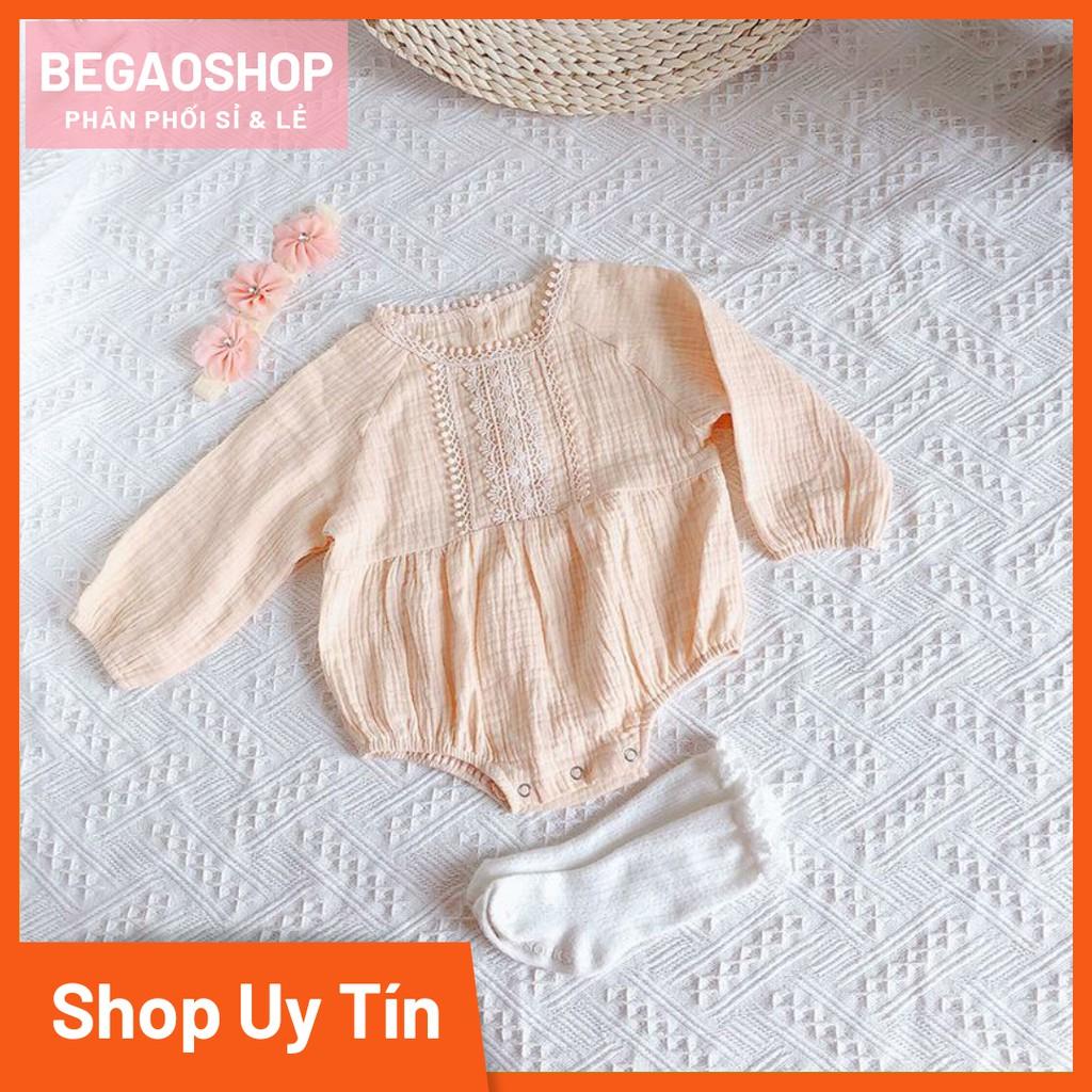 BabyGao Set 3 chi tiết vớ + áo body + băng đô cho bé gái cực đáng yêu