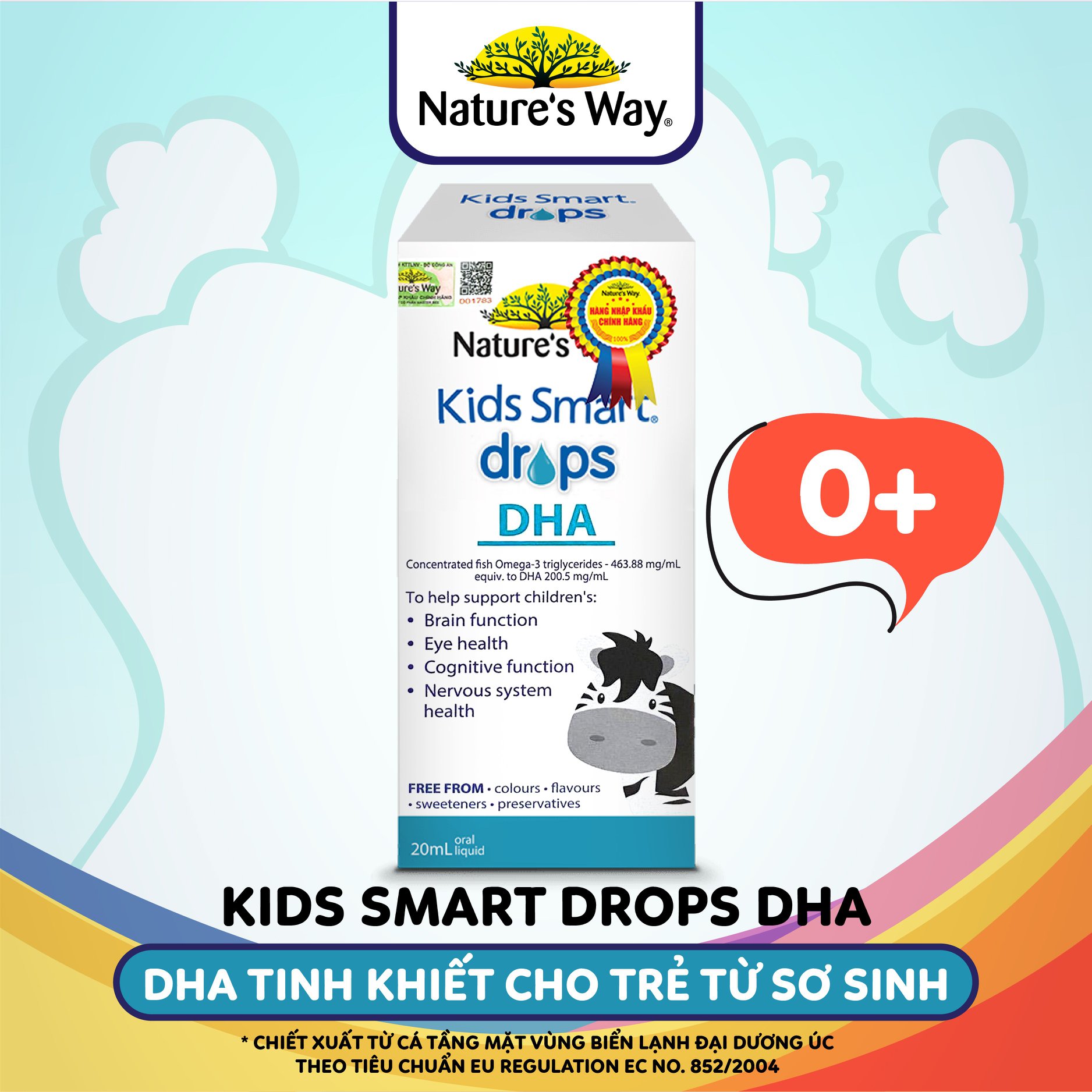 Kids smart drops dha - siro bổ sung dha dạng nước