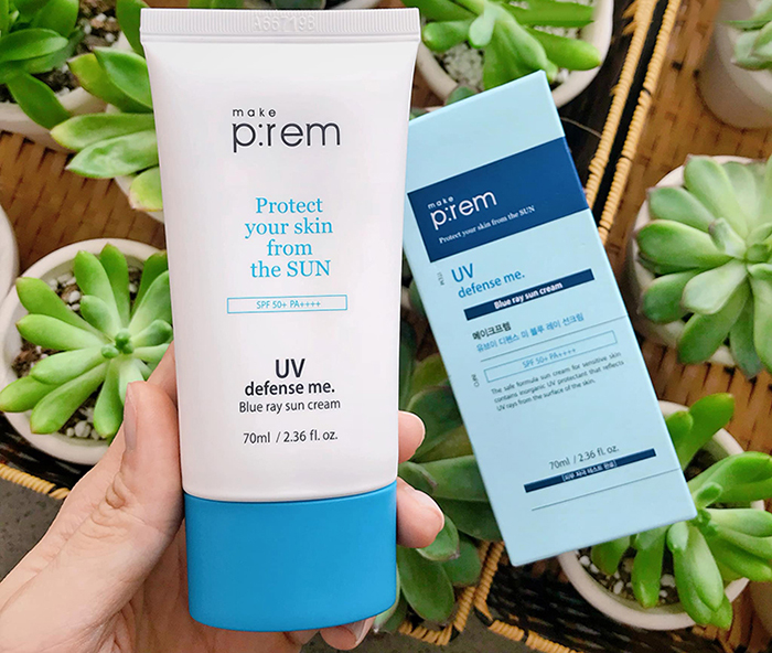 Kem Chống Nắng Make P:rem UV Defense Me Blue Ray Sun Cream 70ml