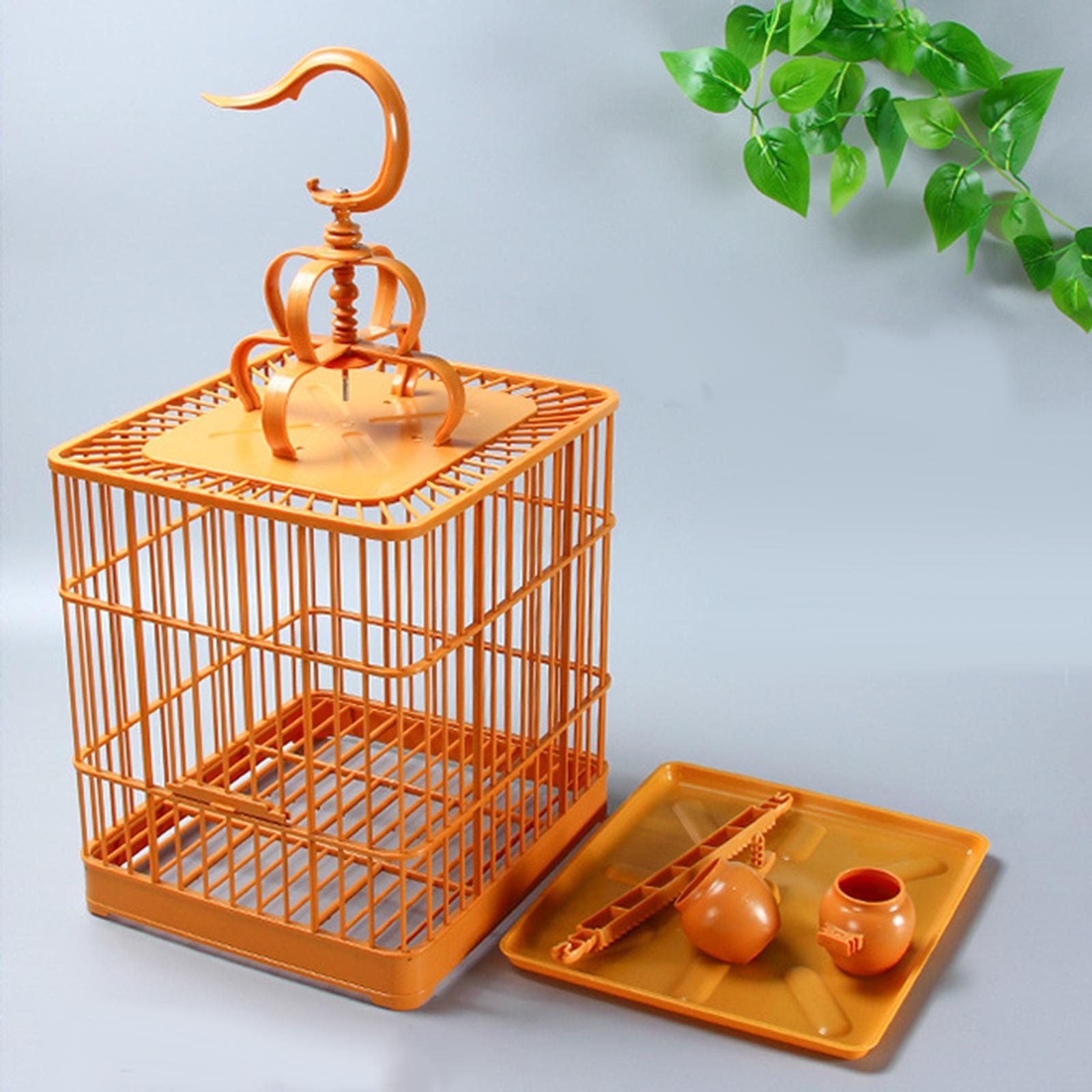 Durable Bird Cage Assembly Breathable Hanging House for Parrot Finches
