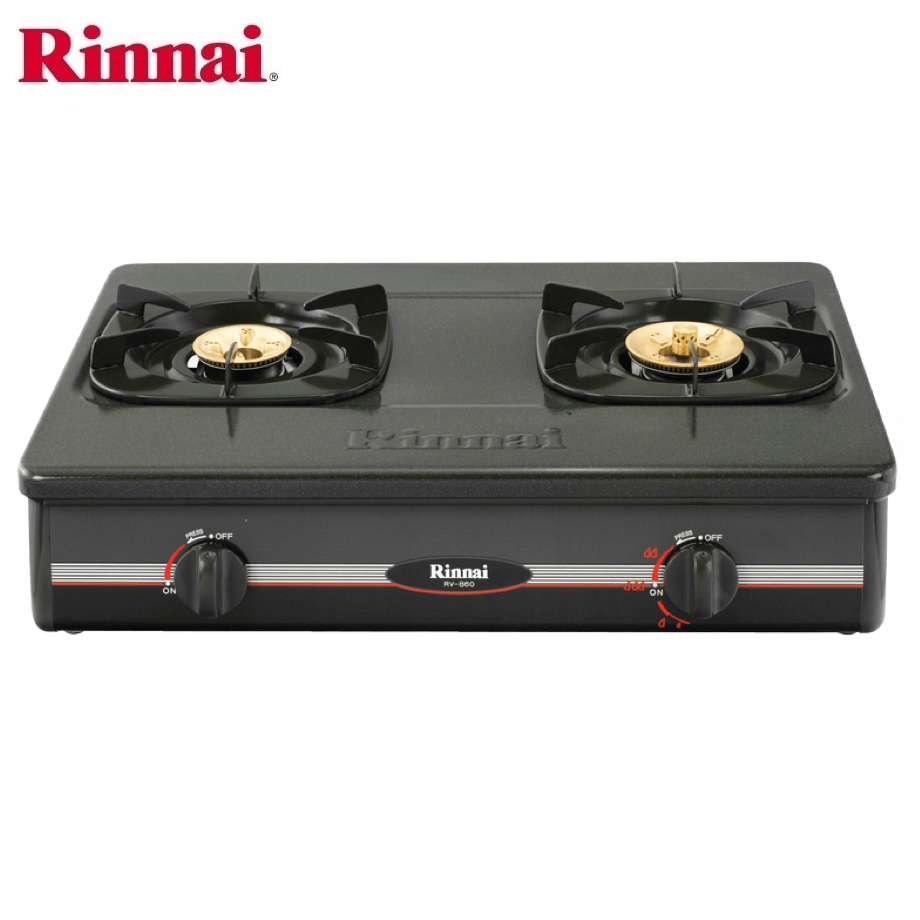 Bếp gas 6 tấc Rinnai RV-860GSB, Chén đồng có đầu hâm - Hàng chính hãng