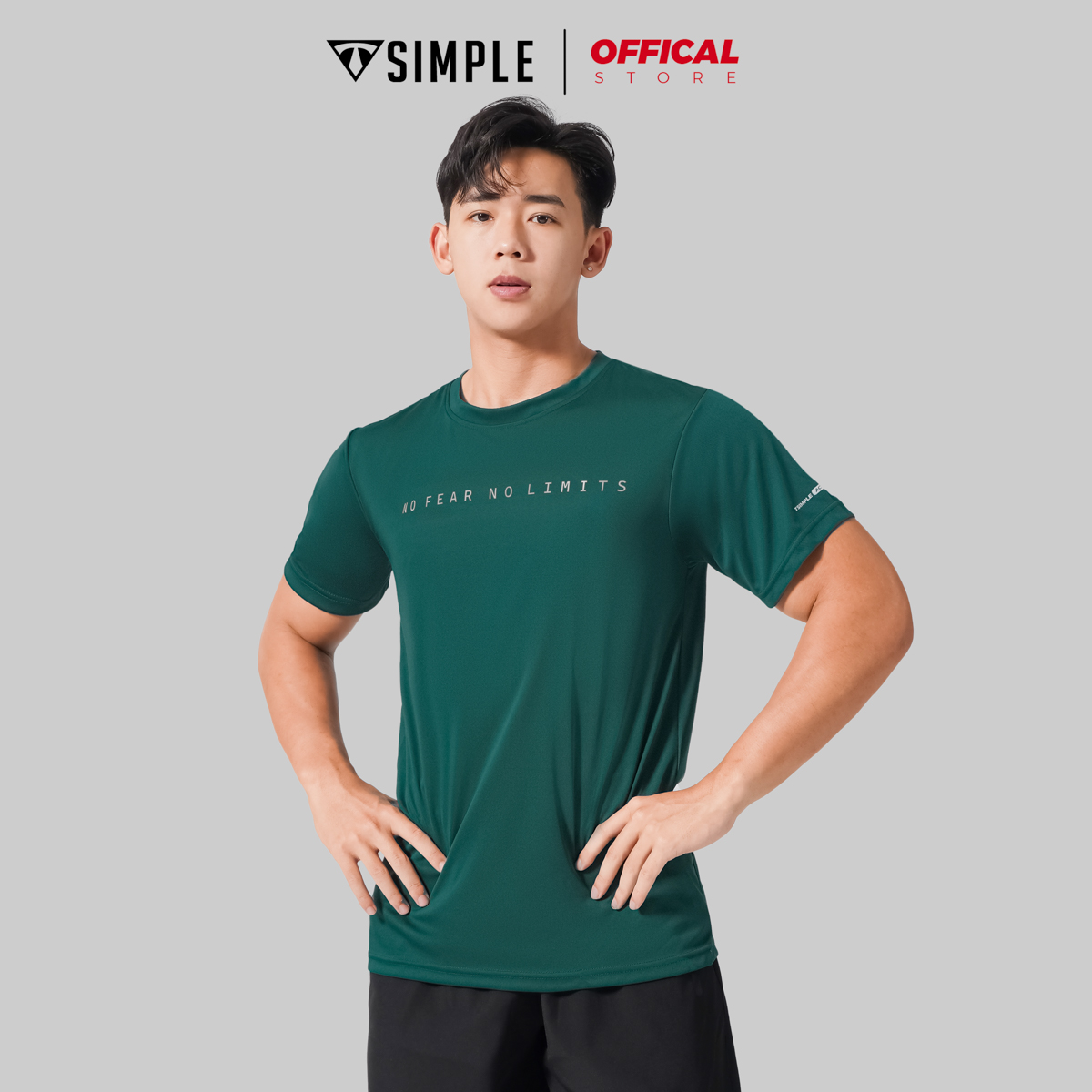 Áo Thể Thao Nam TSIMPLE cổ tròn tay ngắn tập gym vải thun lạnh thoáng mát co giãn chuẩn form MSSAHP4