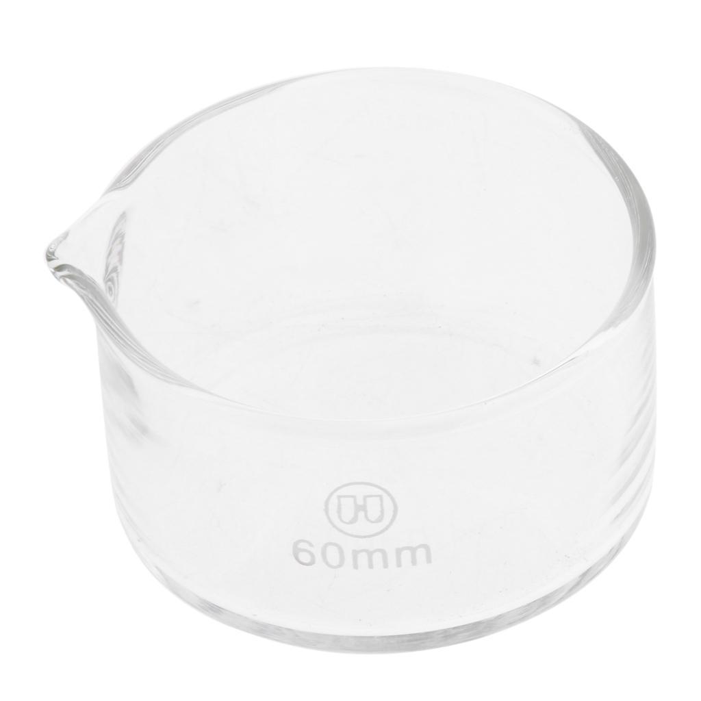 2 Pieces 60mm Reusable Glass Crystallizing Dish