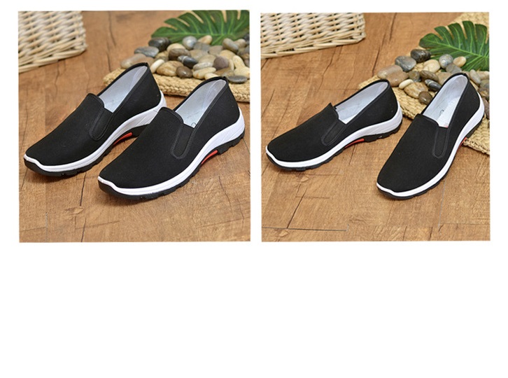 Giày nam slip on vải trơn SM028