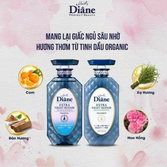 Dầu Gội Dầu Xả Tinh Dầu tăng cường dưỡng chất ban đêm