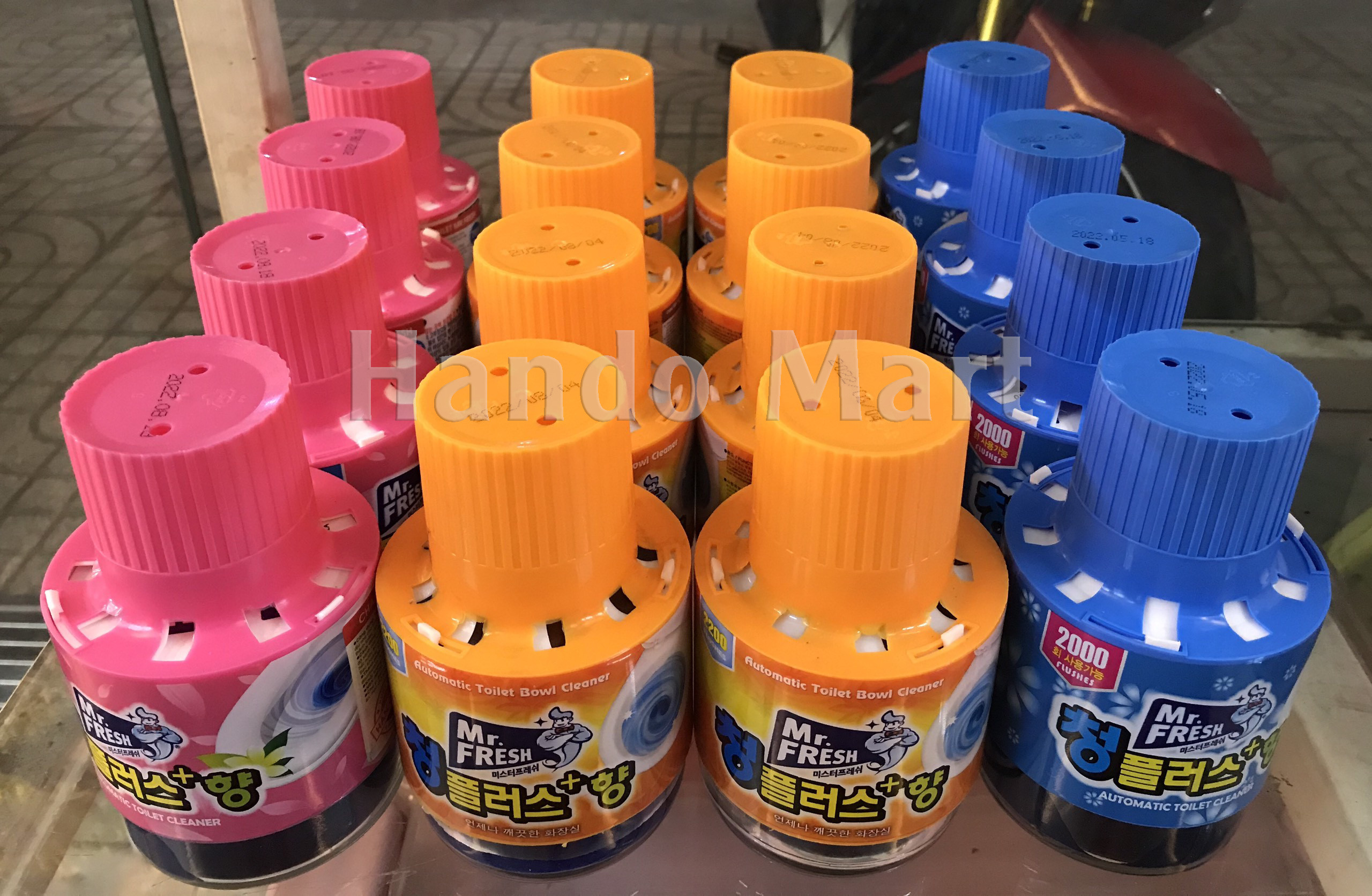 Cốc thả bồn cầu tẩy xanh toilet Mr.Fresh 180g hương Cam Quế