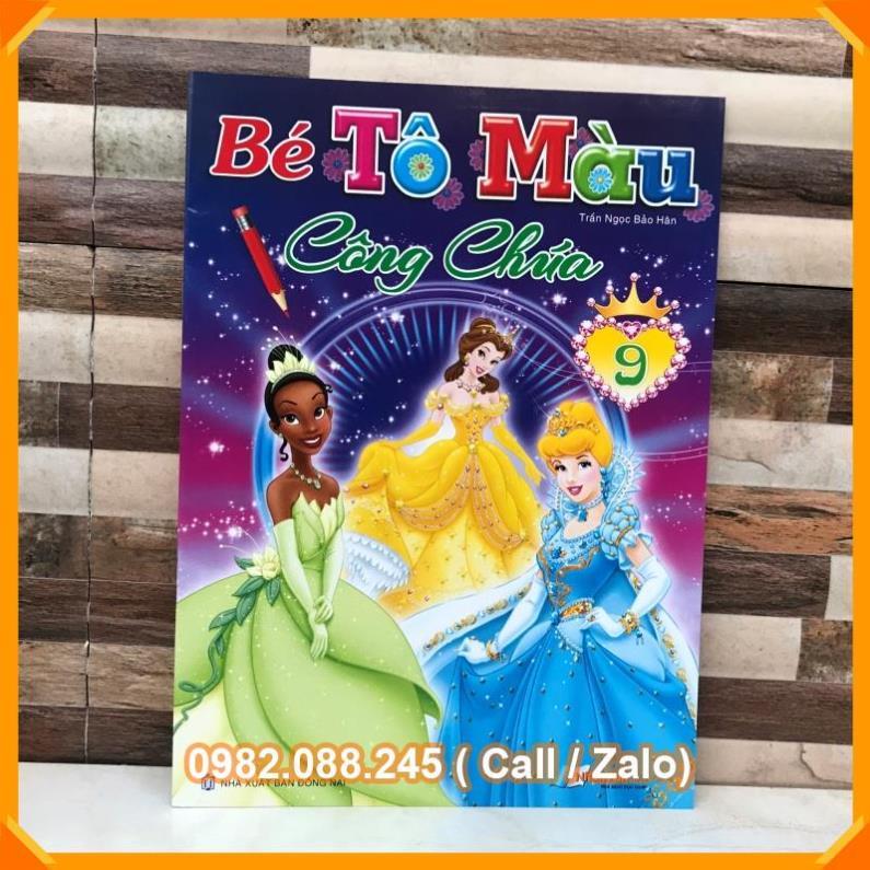 Em tập tô màu công chúa