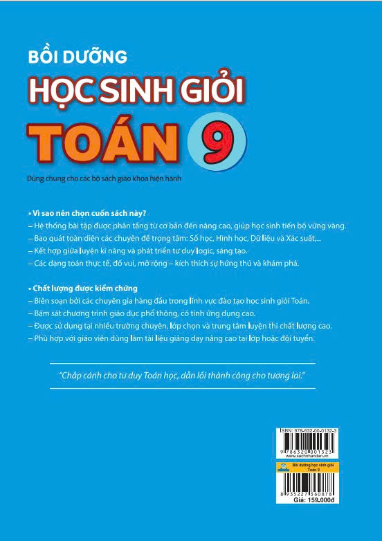 Sách - Bồi Dưỡng Học Sinh Giỏi Toán 9 - Dùng chung cho các bộ SGK hiện hành - ndbooks