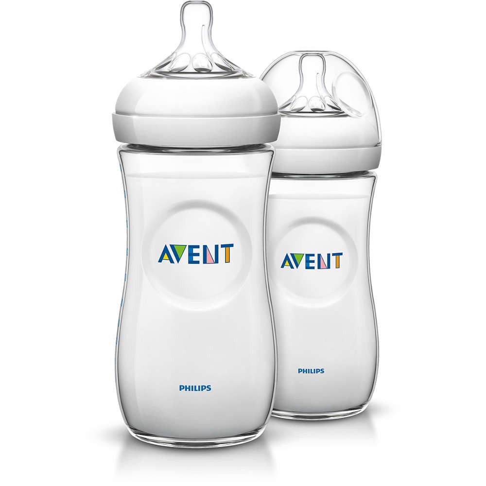 Bộ 02 Bình Sữa Mô Phỏng Tự Nhiên Philips AVENT Natural 330ml - cho bé từ 6 tháng +