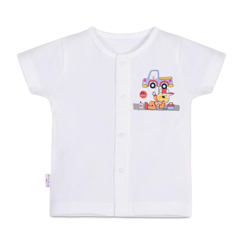 Áo cài giữa tay ngắn Hello BB size 5(3), 6(4), bé 10-13kg