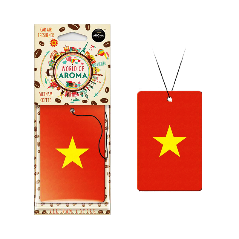 Lá thơm cờ Việt Nam - Aroma Car Vietnam Flag Limited