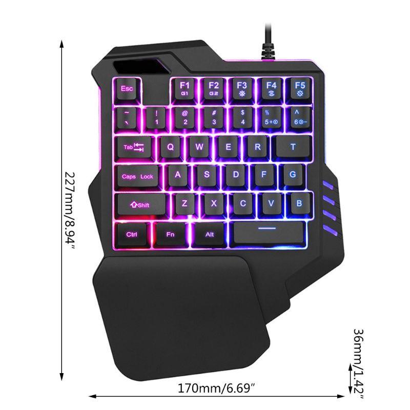 Bàn Phím Hsv G30 1.6m Có Dây + Đèn Led Nền 35 Phím Cho Lol / Pubg / Cf