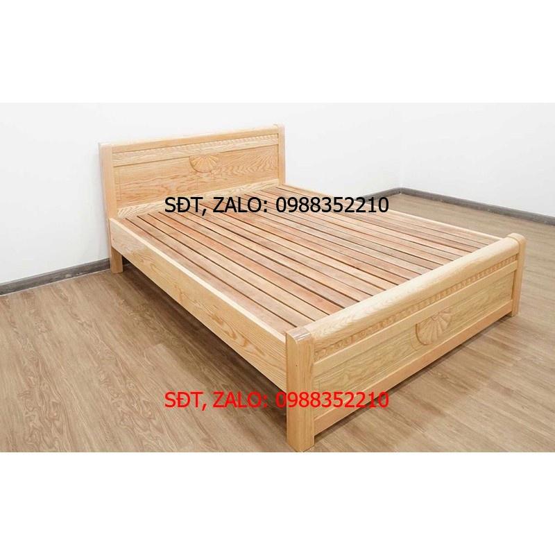 Giường ngủ gỗ sồi 1m2