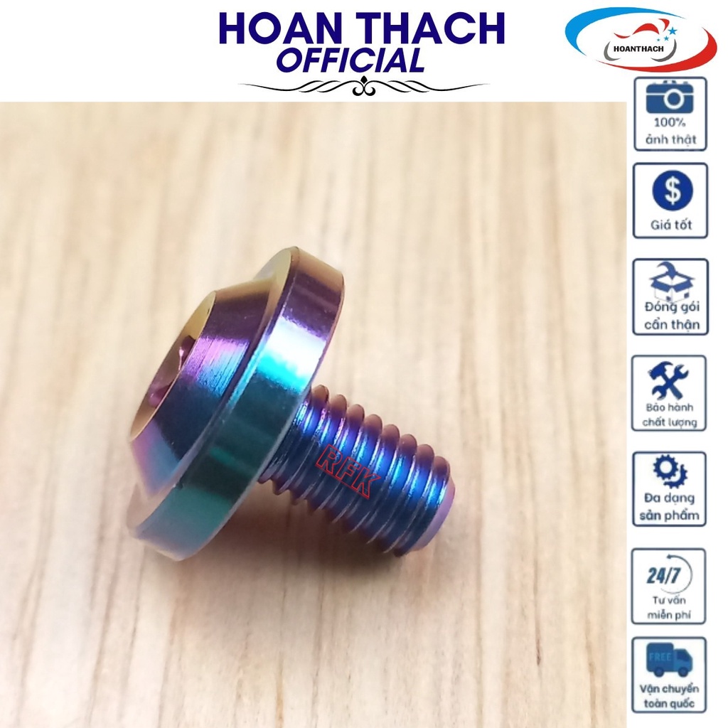 Ốc Gr5 Titan Dù 6L10 7 Màu dùng cho nhiều dòng xe SP016340 (giá 1 con)