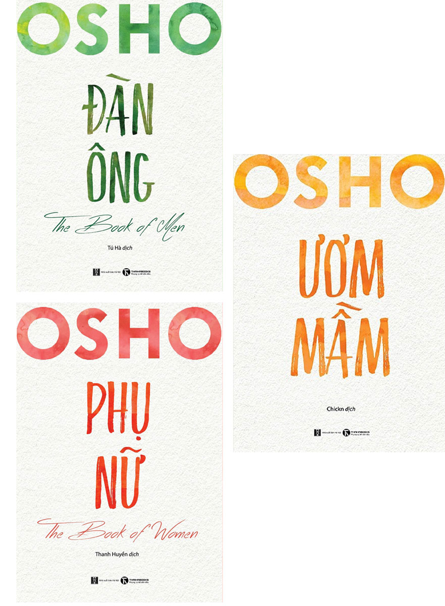 COMBO 3 CUỐN OSHO PHỤ NỮ + ĐÀN ÔNG + ƯƠM MẦM