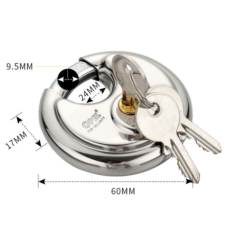 Ổ Khóa Đĩa Có Chìa - Khóa Locker Thép Không Gỉ Hạng Nặng