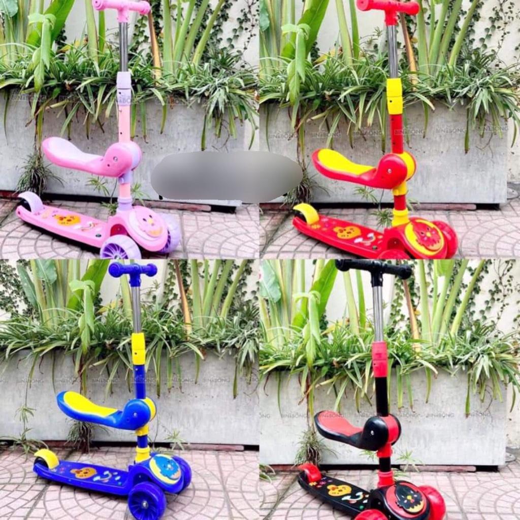 XE TRƯỢT TRẺ EM + XE CHÒI CHÂN COMBO 2IN1 - XE TRƯỢT SCOOTER TRẺ EM - Xe trượt + ghế ngồi