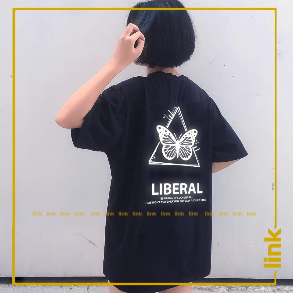 Áo thun nữ phản quang BƯỚM XÍCH TRÁI TIM unisex