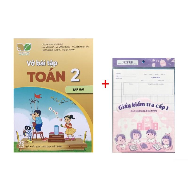 Sách - Vở bài tập Toán 2 Tập 2 ( Kết nối ) + Tập giấy kiểm tra cấp 1