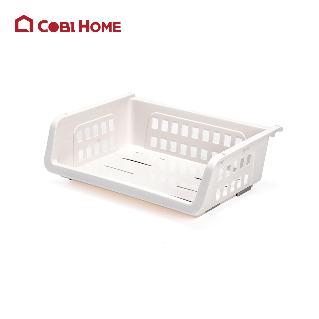 Giỏ đựng đồ đa năng có thanh trượt, dễ xếp tầng, tiết kiệm không gian, 4 size - Hàng nhập khẩu chính hãng Cobihome