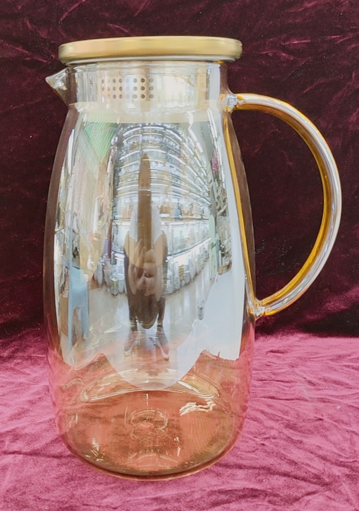 BÌNH THỦY TINH CHỊU NHIỆT 1,6L MÀU VÀNG