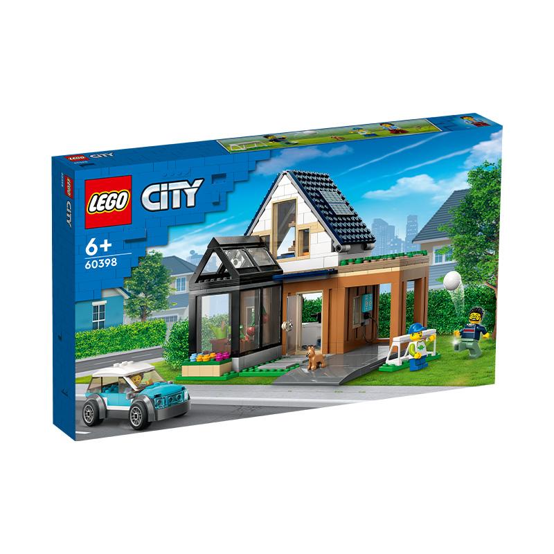 Đồ Chơi Lắp Ráp Ngôi Nhà Gia Đình Và Xe Điện Lego City 60398 (462 chi tiết)