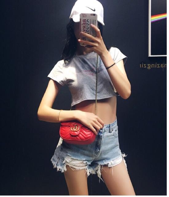 Áo thun tay ngắn croptop