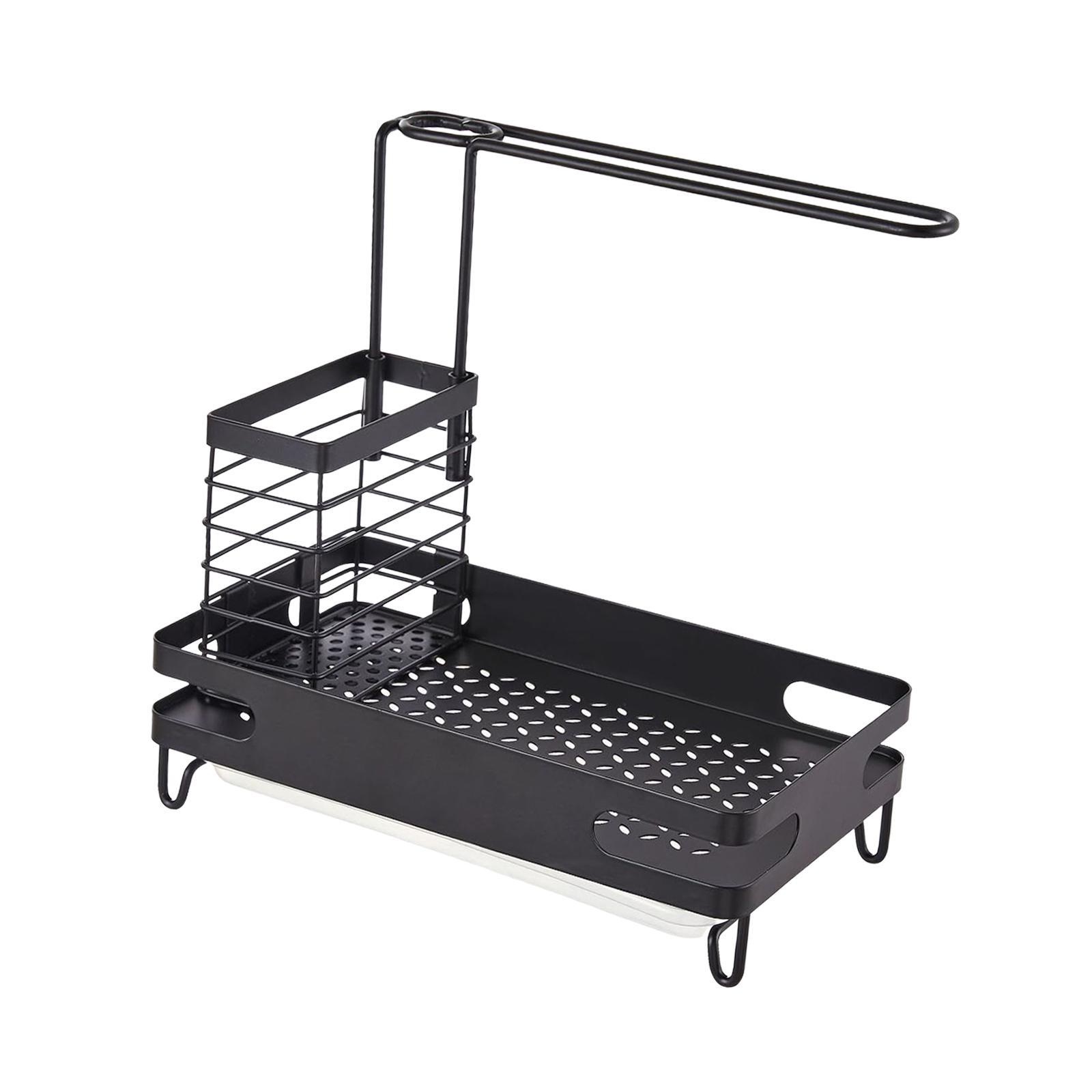 Brush Soap Dispenser Holder Rustproof Sponge Holder for Bathroom