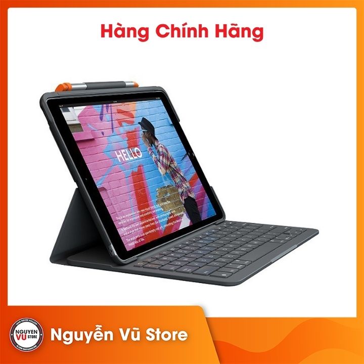 Bàn phím Logitech SLIMFOLIO FOR IPAD 7TH GEN - Hàng Chính Hãng