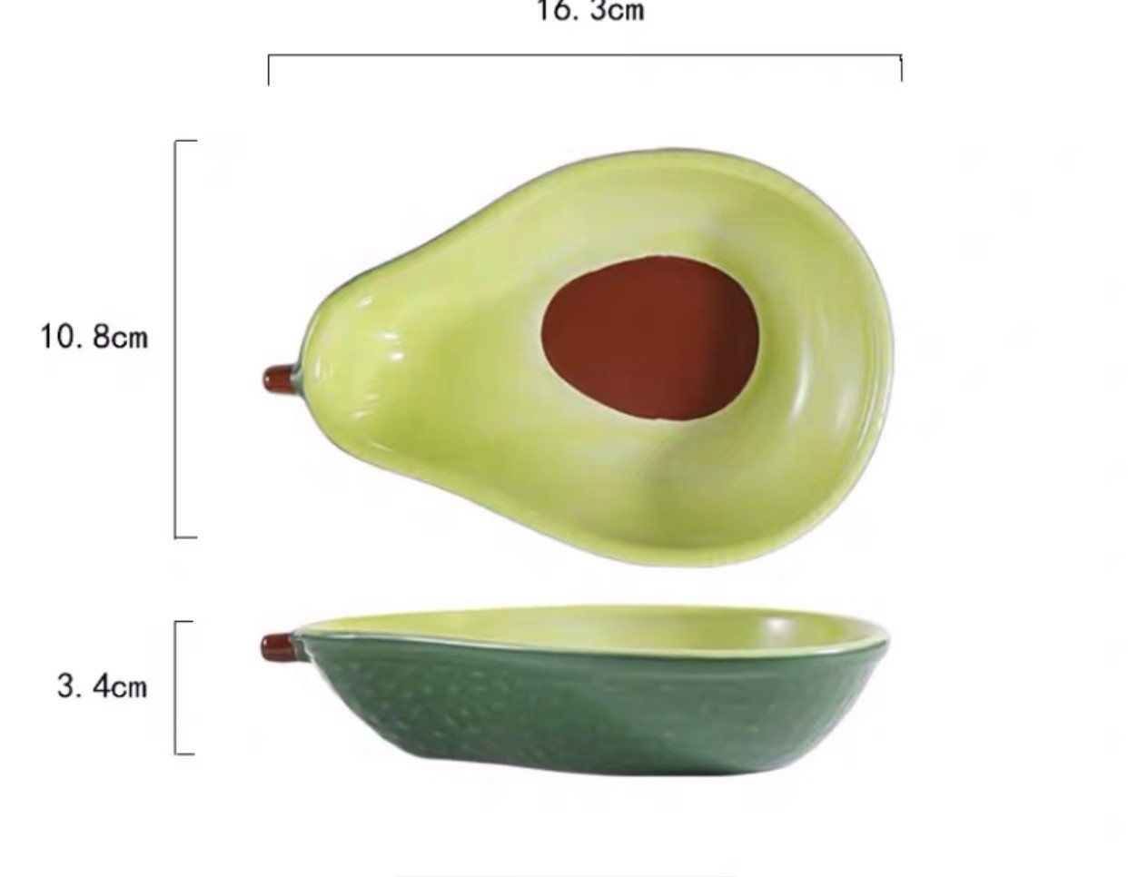 Đĩa sứ ăn dặm hình hoa quả 16cm