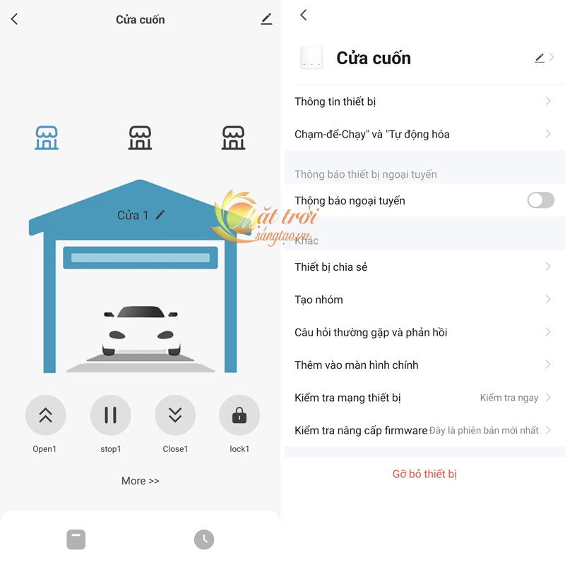 Bộ phát sóng điều khiển cửa cuốn bằng điện thoại Wifi  Smart Life công suất lớn