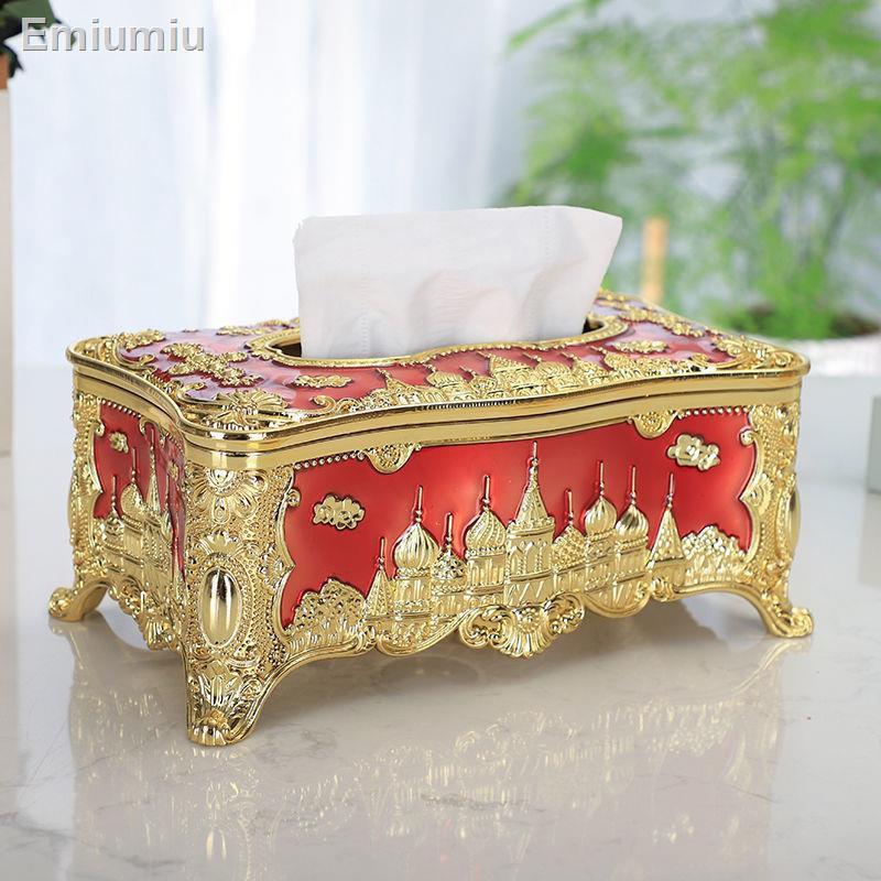 ✥◎European Castle Hộp đựng khăn giấy Acrylic sáng tạo Khách sạn KTV Hộp giấy thời trang gia dụng cao cấp