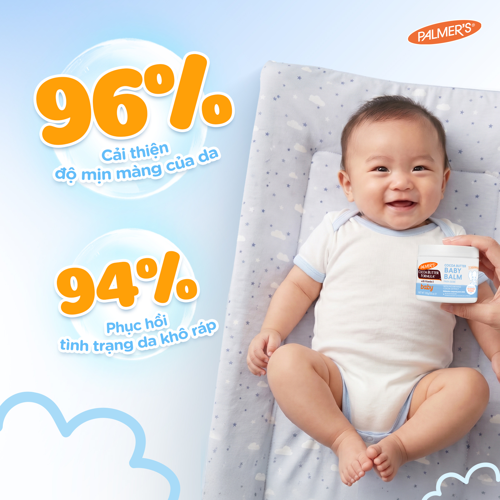 [Mới] Sáp Dưỡng Ẩm Toàn Thân Cho Bé Palmer's Cocoa Butter 100g