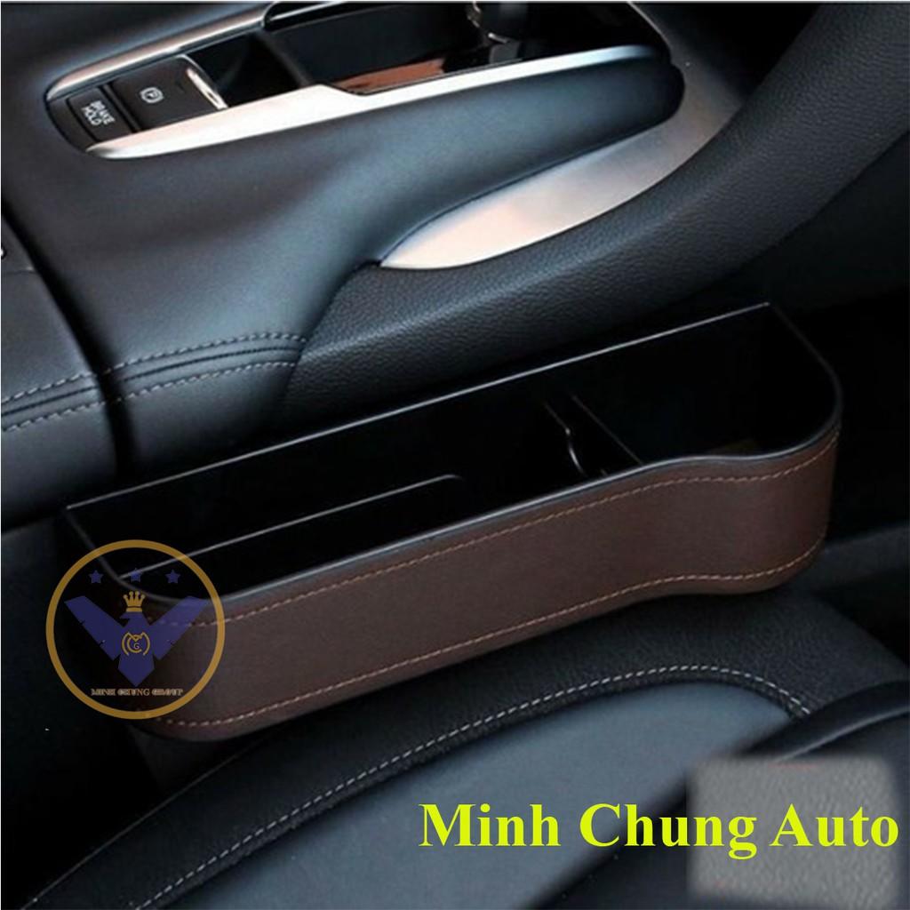 Khay đựng đồ cho ghế xe hơi bọc da đa năng