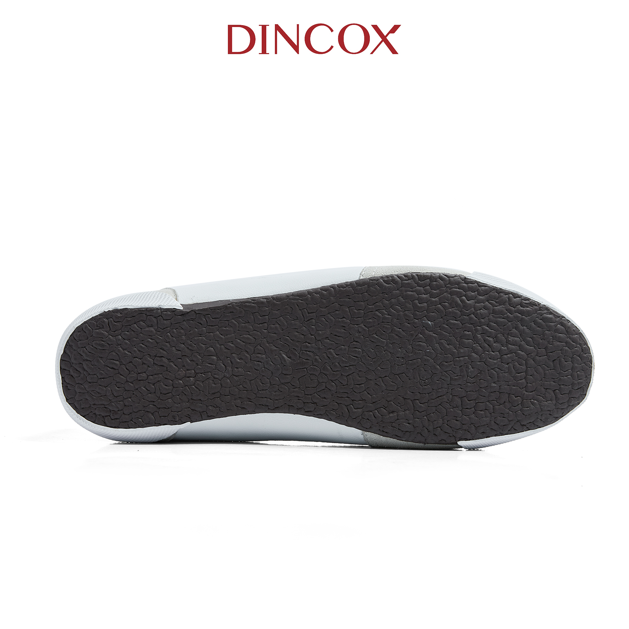 Giày Sneaker Nam Nữ Dincox DC47 WHITE/ BLACK Micro Suede Kết Hợp Da Shoes Đế Bằng, Bền Và Nhẹ Hơn