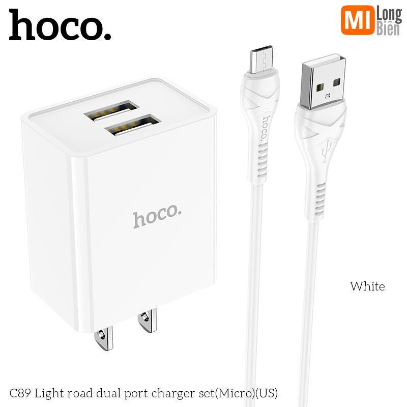 Bộ Sạc Nhanh 2.1A Hoco C89 Hàng Chính Hãng - Bảo Hành 12 Tháng