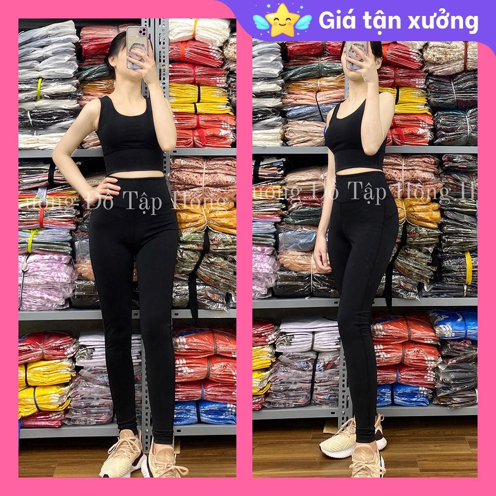 Ảnh Thật 100% - Mặc Là Mê Bộ tập GYM nữ đa năng - Yoga nữ - Set tập dài lưng kín đen