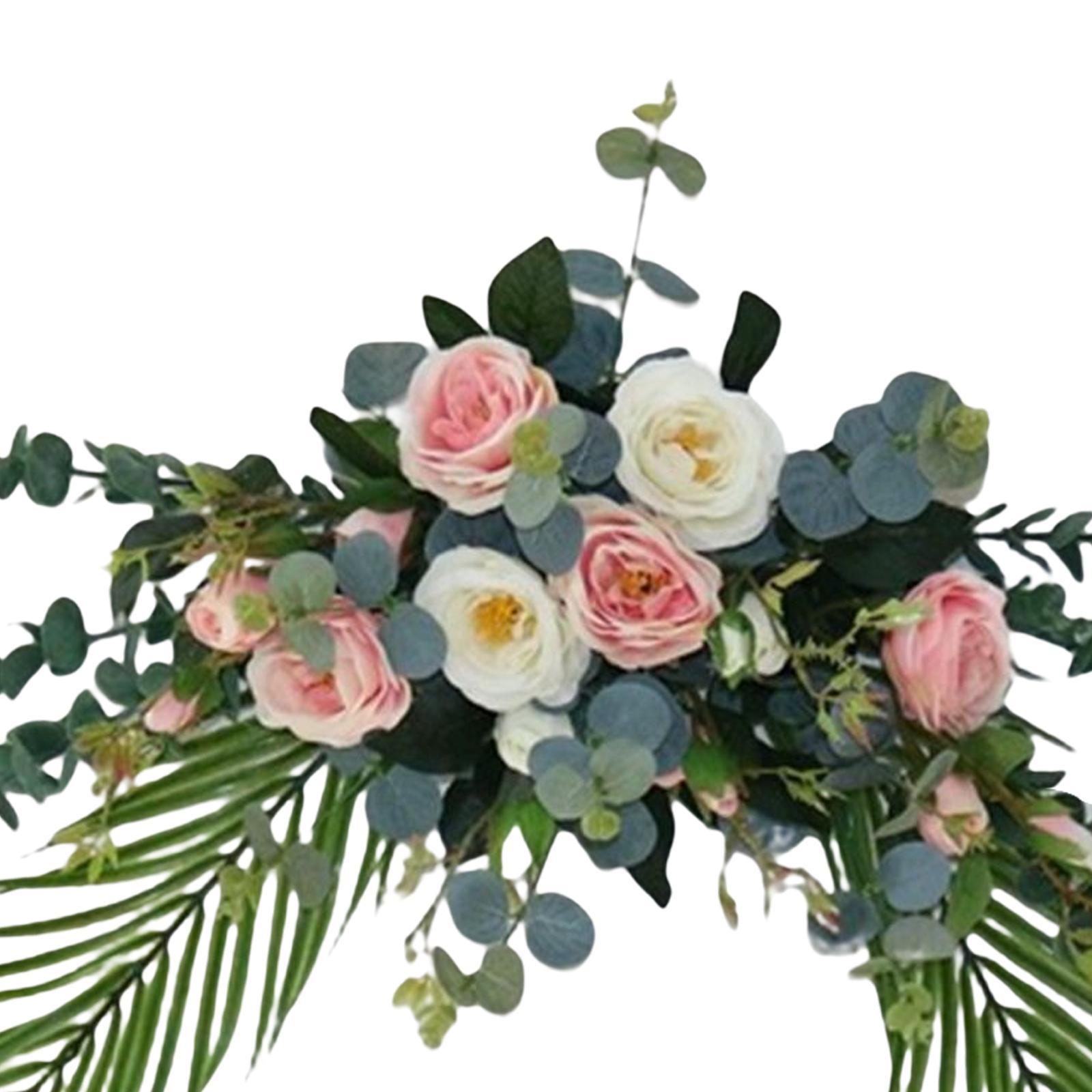2x Faux Floral Decoration for Photographic Props Engagement Ceremony