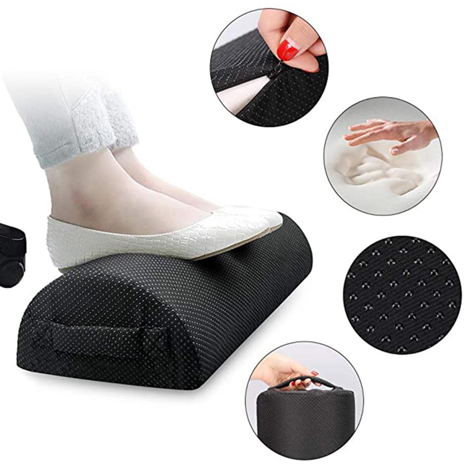 Foot Rest Pillow Cushion Travel Office Home Leg Up Footrest