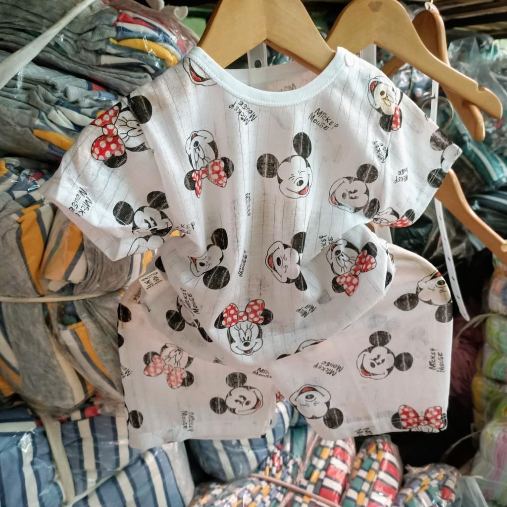 Bộ cotton giấy cài vai cực mát cho bé