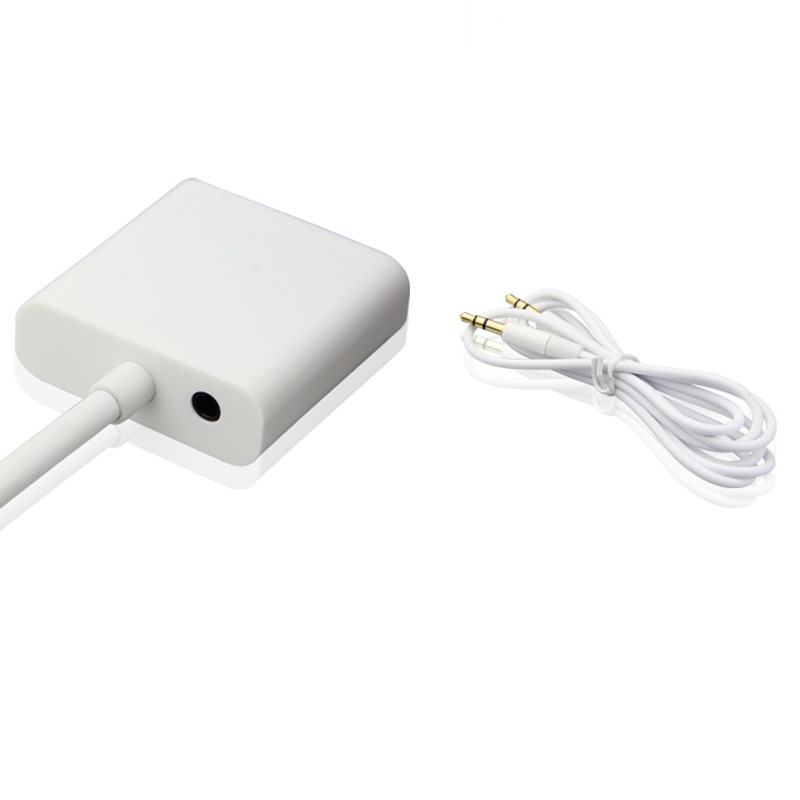 SOAIY Dây chuyển đổi chân HDMI ra cổng VGA có tiếng - Hàng Nhập Khẩu