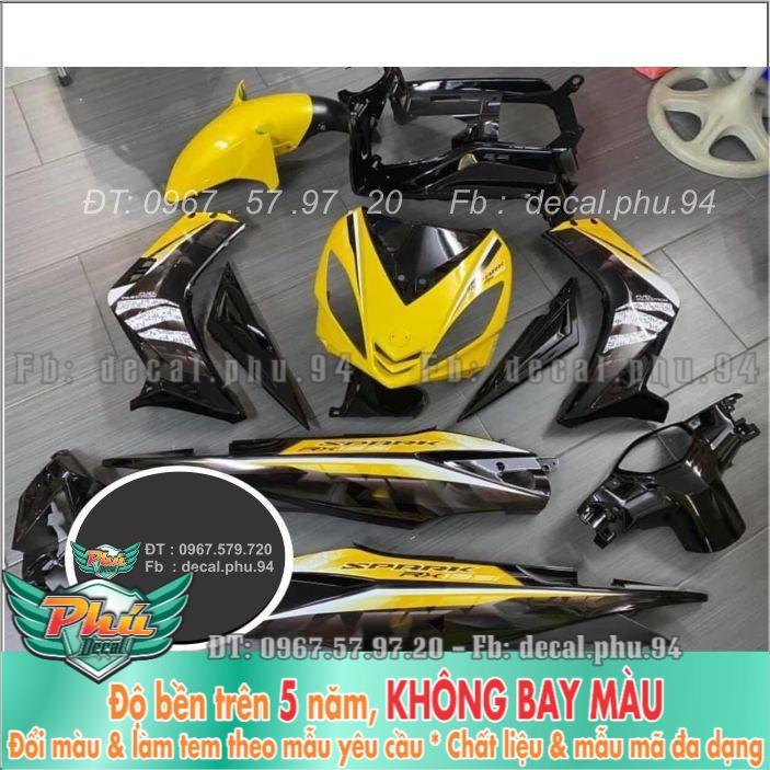 Tem rời Exciter 135 2006 Vàng đen Spark -1