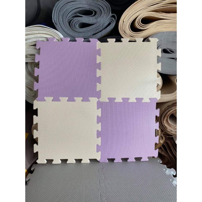 Thảm trắng và xám 30*30